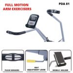 Propel FitnessOne PDA 81 Recumbent Exercise Bike/Cycle with Back Support for Home | Dual Motion Arms | 8-Level Magnetic Resistance | Adjustable Sliding Seat | LCD Display | 120kg Capacity - Image 4