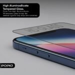 POPIO Military-Grade Gorilla Tempered Glass For iPhone 13/13 Pro / 14 / 16e / 17e | 9H Hardness, Edge-to-Edge, Bubble-Free - Image 4