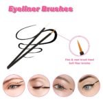 50pcs Applicator Wand Set Eyelash Mascara Brush Eyeliner Brush LipWand Brushes Makeup Beauty Tool Kit 20 Mascara Brush, 20 Lipstick Applicator Lip Wand,10 Eyeliner Brushes - Image 4