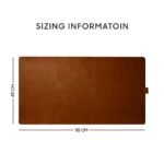 DailyObjects Turf 2.0 Desk Mat | Super Smooth Felt for Home,Office and Gaming | 85 * 45cm | Vegan Leather | Work from Home Solution for Laptop Keyboard and Mouse | Anti Slip Water Resistant | Grey-Tan - Image 9