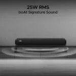 boAt Aavante Bar 610, 25W Signature Sound, 2.0 CH with Dual Passive Radiators, 7 HRS Battery, Sleek Design, Multi Connectivity, Bluetooth Sound Bar, Soundbar Speaker (Charcoal Black) - Image 2