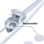 Juarez Kazoo Silver Aluminum Alloy with Three Membrane Flute Diaphragm Mouth Kazoos Musical Instruments JRKZ100 - Image 2