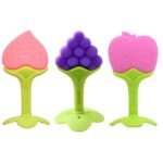 BabyGo Teething Baby Chew Toys | BPA-Free Soft Silicone Teether for Babies 6-12 Months | Natural Organic Freezer-Safe Teething Toy for Toddlers | Gum Pain Relief Teether Set (4 Pack) - Image 3