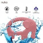 Nubokind Silicone Baby Teether Ring Set | BIS Certified Multi-Textured Soft Chew Toy for Newborn | for 3, 6, 9, 12 Months + BPA Free Teether | Molar Relief Easy Grip | Safe Made in India | Pack of 2 - Image 2