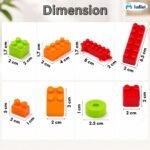 FunBlast DIY Plastic Building Blocks for Kids Building Blocks Toy for Kids Puzzle Games for Kid,Toys for Children Educational & Learning Toy for Kid,Girls & Boys -(250 Pieces Blocks with 38 Wheels) - Image 2