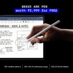 Brave Ark Android Tablet with Pen + BT-Keyboard| 12.95"(32cm) 2.8K 144Hz Display| Snapdragon 8s Gen 3| AI-Enabled|12GB RAM, 256GB ROM| Segment's Biggest 14550mAh Battery| 8 Speakers|WiFi - Image 9