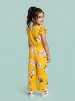 Nautinati Girls Printed Top with Matching Pants Clothing Set | Age 4-8 Years - Image 4