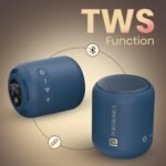 Portronics SoundDrum 1 12W TWS Portable Bluetooth Speaker with Powerful Bass, Bluetooth 5.3V, 360° Surround Sound, USB Drive in, Type C Fast Charging(Blue) - Image 5