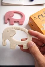 Nubokind Silicone Baby Teether Ring Set | BIS Certified Multi-Textured Soft Chew Toy for Newborn | for 3, 6, 9, 12 Months + BPA Free Teether | Molar Relief Easy Grip | Safe Made in India | Pack of 2 - Image 3