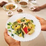 Larah by Borosil 35 Pieces Opalware Dinner Set for Family of 6 - Image 6