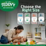 TEDDYY Easy Baby NB Size Diaper Pant Style | 66 Count (New Born)| Upto 5 kgs (Pack of 8) | Long Protection Hours | Anti-Bacterial | Airy Breathable Fit | Rapid Soaker Channels with Wetness Indicator - Image 6