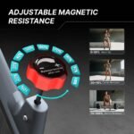 Fitkit by Cult FK7004 Premium Magnetic Spin Bike | 130kg Support | Stepless Resistance & 8kg Flywheel | LCD Display with Heart-Rate Tracking | Tablet Holder | Smooth & Silent Ride for Home Fitness - Image 5