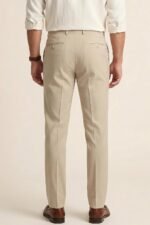 Peter England Men's Slim Fit Mid Rise Premium Formal Stretchable Knit Super Trouser | Comfort Lycra | 360-Degree Stretch - Image 3