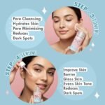 Glamveda Korean 7 Step Skincare Kit for Women | Rice & Ceramide Routine | Gift Box | Skin Brightening, Anti-Ageing | Face Wash + Toner + Moisturizer + Serum + Mask + Sunscreen+ Under Eye Cream - Image 4