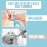 Novo Baby Electric Nail Cutter New Born 0-6 Months with LED Light | Infant Nail File | Toddler Nail Clipper | Kids Nail Trimmer | Newborn Baby Products | Safe Grooming Kit with 6 Filer Heads (Multi) - Image 8