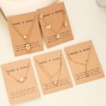 Shining Diva Fashion 5 Pcs Latest Stylish Heart Butterfly Pearl Necklace Jewellery Set for Women Pendant Necklace Gifts for Girls (16476np) - Image 8
