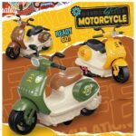 Jack Royal Scooter Toys for Kids Toddlers Baby Boys Girls Adults Seat Model Toys Steering Wheel Car Toy Track, Mini Motorcycle Toy Pull Back (Multi Color) Pack of 1 - Image 4
