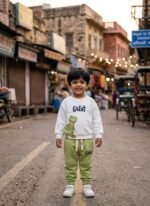 KiCO Kids Clothing Set Dinosaur Print Hosiery Cotton Sweatshirt and Pants Adjustable Rib 2 Months to 5 Years - Image 5