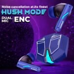 HOPPUP Xo6 Gaming Earbuds with 35MS Low Latency, RGB LED, 13MM Drivers & 50H Playtime Bluetooth (Cobalt Blue, True Wireless) - Image 8
