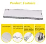 PROBEROS Camping Stove Windshield 84*24Cm 10-Plate Aluminum Outdoor Screen - Image 2