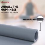 Lifelong LLYM92 Yoga mat for Women & Men EVA Material 4mm Anti-Slip Mat for Workout|Exercise Mat For Home Gym | Yoga Mat-For Gym-Workout and Yoga Exercise I Grey - Image 4