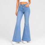 Women's High Waist Bell Bottom Jeans | Flared Wide Leg Stretchable Denim Pants | Stylish Casual, Party & Everyday Wear | Denim Pant Suits | Bootcut Fit Design - Image 7