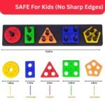 EITHEO Geometric Angle Blocks for Kids | 26 Pcs Montessori Sorting & Stacking Educational Toy | Colorful Shape Sorter Puzzle for Toddlers 1-3 Years | Learning Activity Toy for Boys & Girls - Image 6