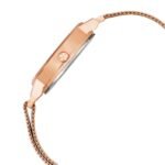 LOUIS DEVIN Rose Gold Plated Mesh Chain Analog Wrist Watch for Women (Black/Blue/Rose Gold Dial) | RG162 - Image 2