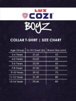 Lux Cozi Boy's Polycotton Polo T-Shirt | Solid Collared Half Sleeve Tee for Kids | Soft Breathable Summer Wear | Casual Smart Polo T-Shirt | 3–14 Years - Image 3