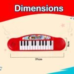 Gooyo GY-3725 Multi-Functional Portable Organ Mini Piano Keyboard Toy | Musical Toy for Kids | Electronic Keyboard Mini Piano | Red | 2xAA Battery (Not Included) | Musical Piano for Gifts - Image 5
