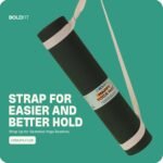Boldfit Yoga Mats For Women and Men Exercise For Home Workout Gym Anti Slip EVA Material Yoga Mat 4Mm For Kids Gym Mats - Green - Image 5