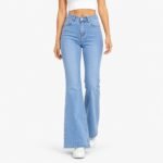 Women's High Waist Bell Bottom Jeans | Flared Wide Leg Stretchable Denim Pants | Stylish Casual, Party & Everyday Wear | Denim Pant Suits | Bootcut Fit Design - Image 2