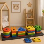 EITHEO Geometric Angle Blocks for Kids | 26 Pcs Montessori Sorting & Stacking Educational Toy | Colorful Shape Sorter Puzzle for Toddlers 1-3 Years | Learning Activity Toy for Boys & Girls - Image 4