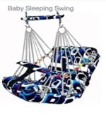 Cotton Baby Swing Jhula for Kids | Foldable & Washable Hanging Swing with Safety Belt | Soft Cotton Jhoola for Indoor & Outdoor Use | Baby Swing for Home & Garden (0?3 Years) - Image 3