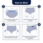 Amazon Basics Economy Adult Diapers Pant Style for Men & Women | Medium Size | 30 Count (10 x Pack of 3) | Up to 8 Hours Absorbency | Wetness Indicator | Soft & Comfortable | Disposable | White - Image 7