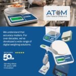 ATOM/Aliston K1 Series A121/SF-400 Digital Weighing Machine/Scale (10kg, 1g accuracy) High Precision Scale for Food with Large LCD Display, Tare Function Multi weighing mode-g, oz For Home, Kitchen - Image 5