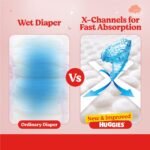 Huggies Complete Comfort Wonder Pants | Pant Style Baby Diapers Newborn Size (NB/XS), 90 Count | India's Fastest Absorbing Diaper, Prevents Diaper Rash, Ideal for 0-5 Kgs (Pack of 2) - Image 3