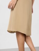 Symbol Premium Women's Cowl Neck Sleeveless Dress | Knee-Length | A-Line | Concealed Side Zipper (Available in Plus Sizes) - Image 5