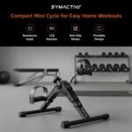 Amazon Brand - Symactive Fitness Mini Cycle Pedal Exerciser I Heavy Material with Fixing Straps| Adjustable Resistance Levels and Digital Display | Anti-Skid, Compact & Portable | Black - Image 3