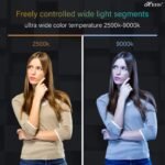 HIFFIN HF196 Portable Pocket RGB LED 12w Video Light with Adjustable Stand | 5000 MaH Inbuilt Battery | 20 Lighting Effect Modes Ultra Bright Camera Lighting with Soft Light and Honeycomb Frame - Image 7