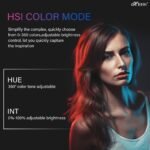 HIFFIN HF196 Portable Pocket RGB LED 12w Video Light with Adjustable Stand | 5000 MaH Inbuilt Battery | 20 Lighting Effect Modes Ultra Bright Camera Lighting with Soft Light and Honeycomb Frame - Image 6