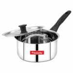 Butterfly Classic Stainless Steel Cookware 5 Pcs Set|Fry Pan 22Cm(1.4L)|Kadai 22Cm(2.2L)|Saucepan 16Cm(1.6L) with Steel Lids|Induction Base,Triply Bottom|Even,Fast Cooking with Less Oil,Silver - Image 7