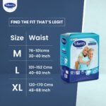 Liberty Popular Adult Diapers, Tape Style, Medium (M) Size, 10 Count, Waist Size (76-101cm | 30-40 inches), Unisex, High Absorbency, Leak Proof, Wetness Indicator, Pack of 1 - Image 7