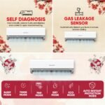 Sharp 0.95 Ton 3 star, New Star Rated,Split AC (4 Way Swing, 100% copper, Hi-Tech Inverter Compressor, 7in1 Convertible, Turbo cool, Dust filter) - AH-SI12V3B-GCN, White - Image 10