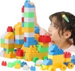 Humming Bird Kid's 80 Pcs Big Mega Sized Blocks Toys Building and Construction Block Set for Children Boys and Girls (Multicolor) (HBT010) - Image 2