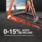 Welcare Maxpro Pta460I Auto Incline Treadmill Heavy Duty with Free Diet Plan | 6 Hp Peak Dc Motor Strudy Treadmill |15 Level Auto Incline | Max.User Weight 140Kgs | Max.Speed 18Km/Hr - Multicolor - Image 5
