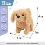 Hopping Walking Dog Toy with Sounds, Jumping Dog Wiggling Tails, Twitching Mouth and Nose, Educational Interactive Dog Toy for Baby Kids Children - Image 2