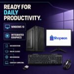 All-in-One Desktop PC, Core i5 3500, 8GB RAM, 128GB SSD, 19 Inch Monitor, Keyboard, RGB Mouse, WiFi, Windows 10, Black - Image 4