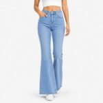 Women's High Waist Bell Bottom Jeans | Flared Wide Leg Stretchable Denim Pants | Stylish Casual, Party & Everyday Wear | Denim Pant Suits | Bootcut Fit Design - Image 6