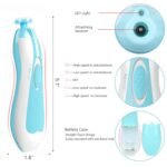 Novo Baby Electric Nail Cutter New Born 0-6 Months with LED Light | Infant Nail File | Toddler Nail Clipper | Kids Nail Trimmer | Newborn Baby Products | Safe Grooming Kit with 6 Filer Heads (Multi) - Image 7